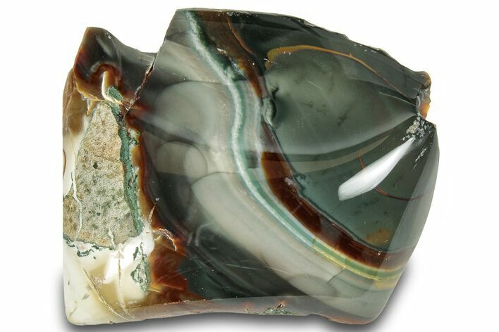 Polished Section of Blue Mountain Jasper - Oregon #316120